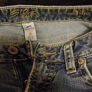 Silver Distressed Flared Leg Tall Jeans